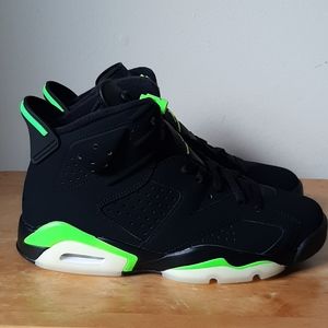 Men's Jordan 6 Retro Black/Electric Green sz. 8.5